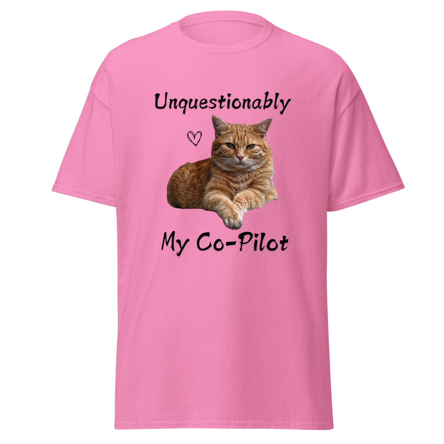 Unquestionably My Co-Pilot Orange Tabby Unisex Tee