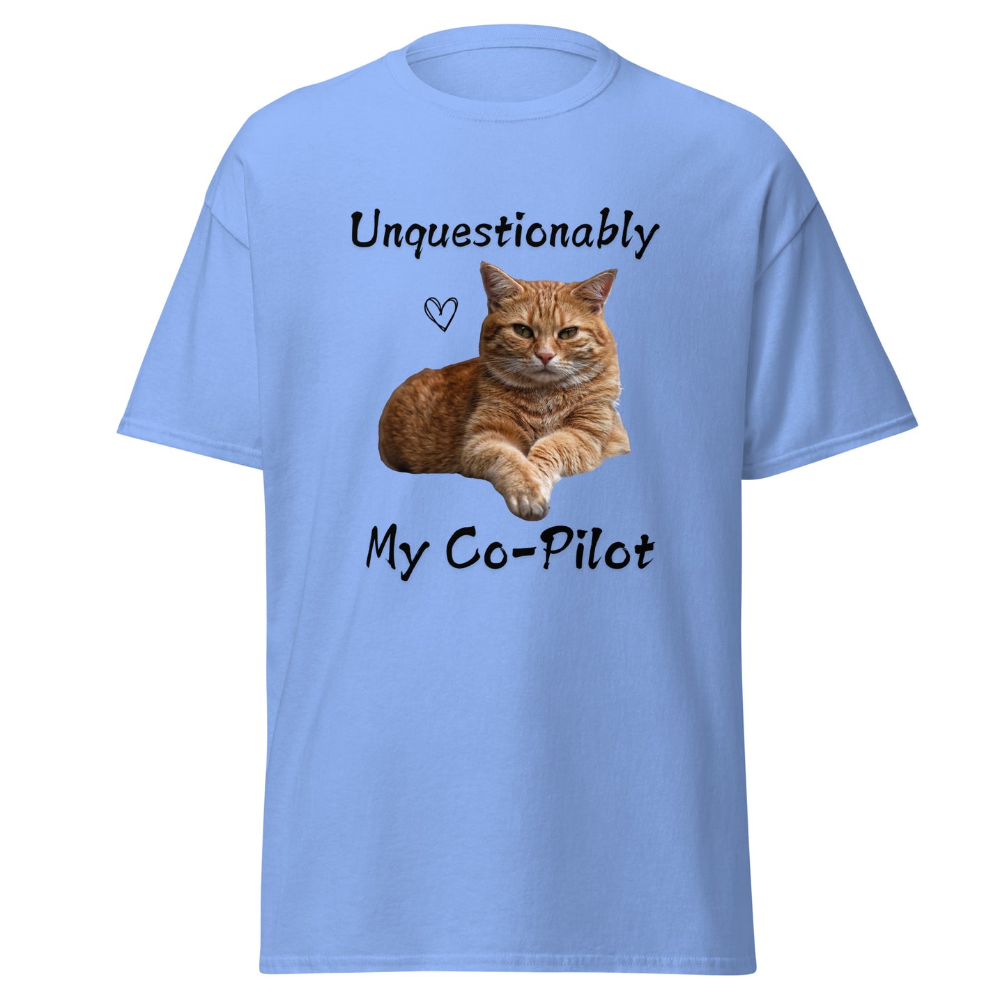Unquestionably My Co-Pilot Orange Tabby Unisex Tee