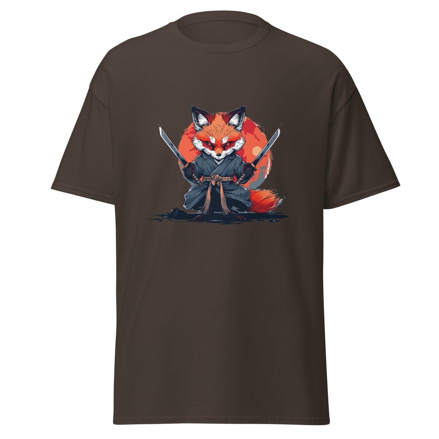 Anime Japanese Fox Samurai Unisex T-Shirt