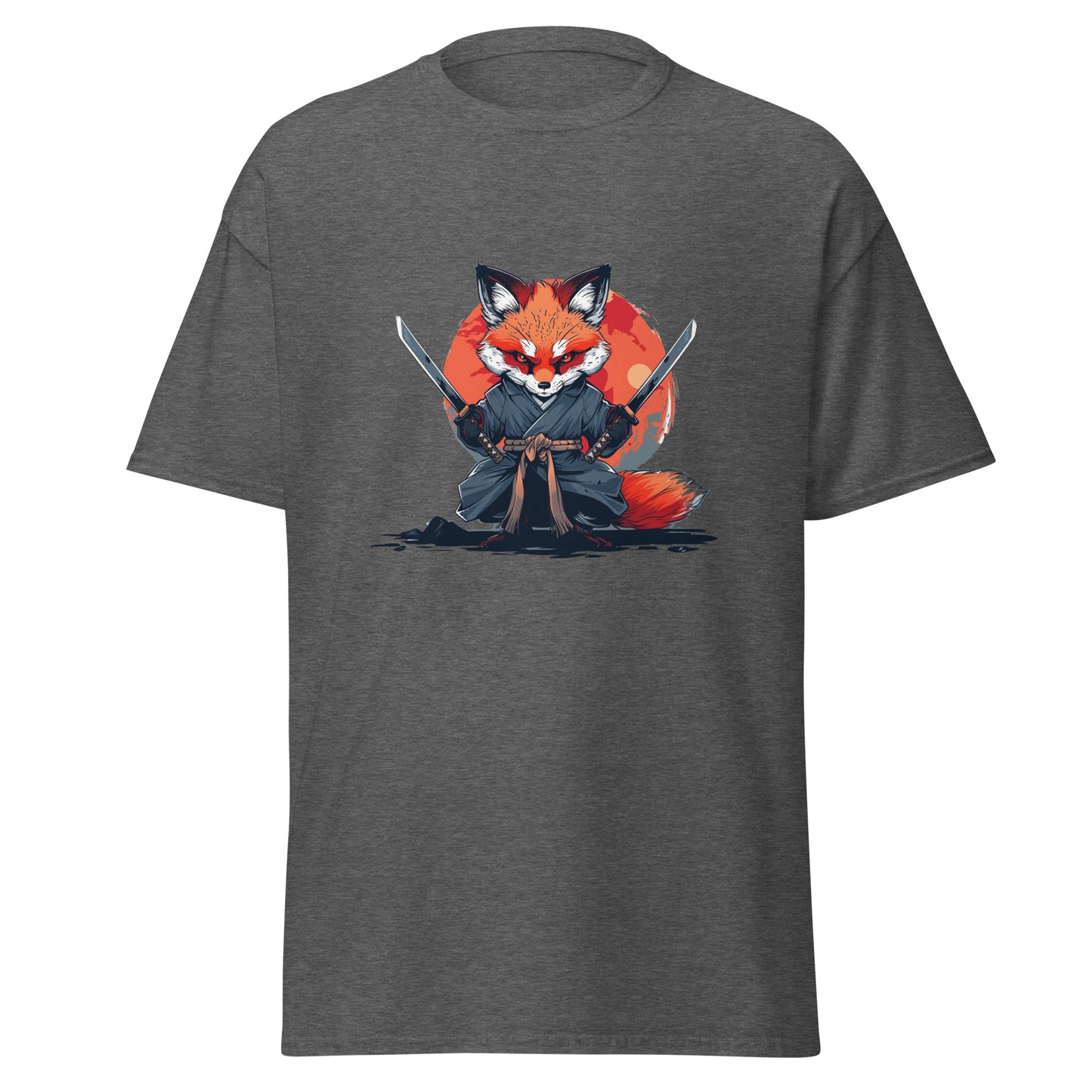 Anime Japanese Fox Samurai Unisex T-Shirt