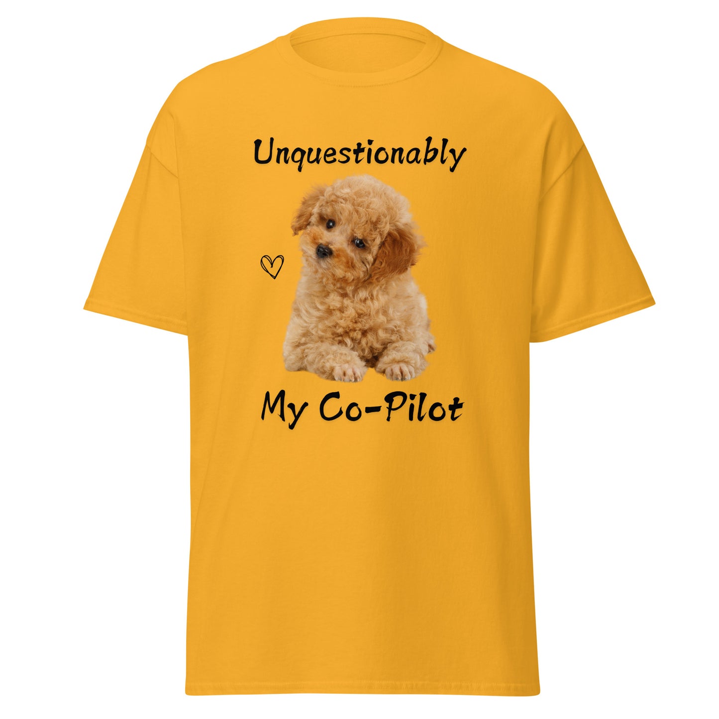 Unquestionably My Co-Pilot Labradoodle Unisex Tee