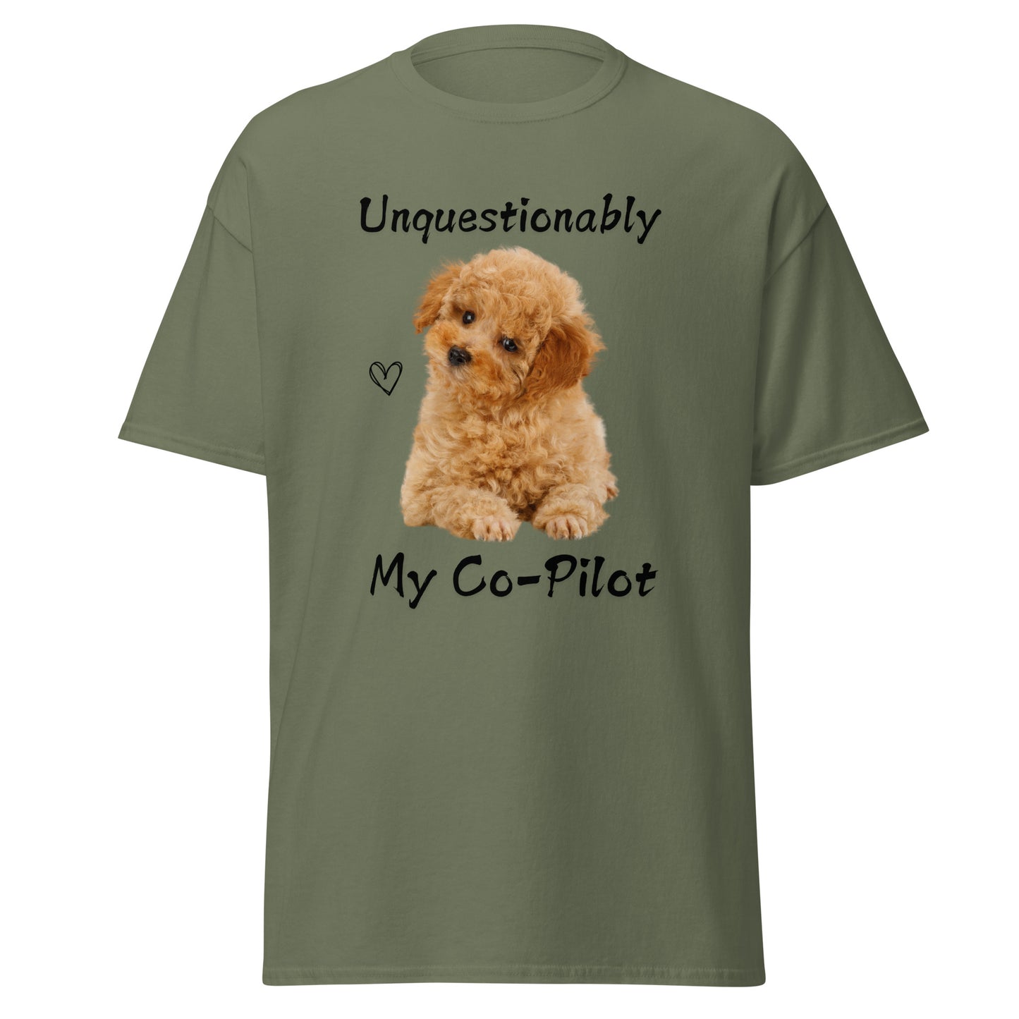 Unquestionably My Co-Pilot Labradoodle Unisex Tee