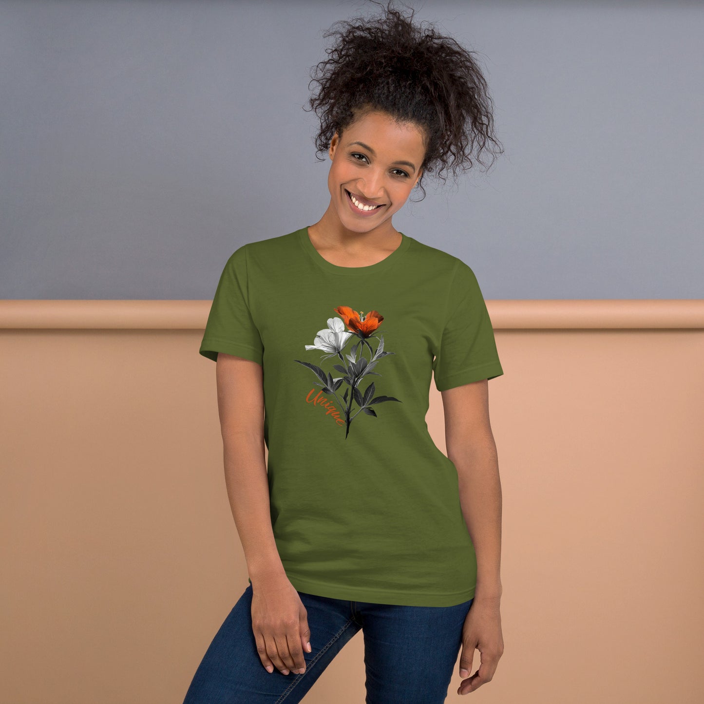 "Unique" Floral T-Shirt