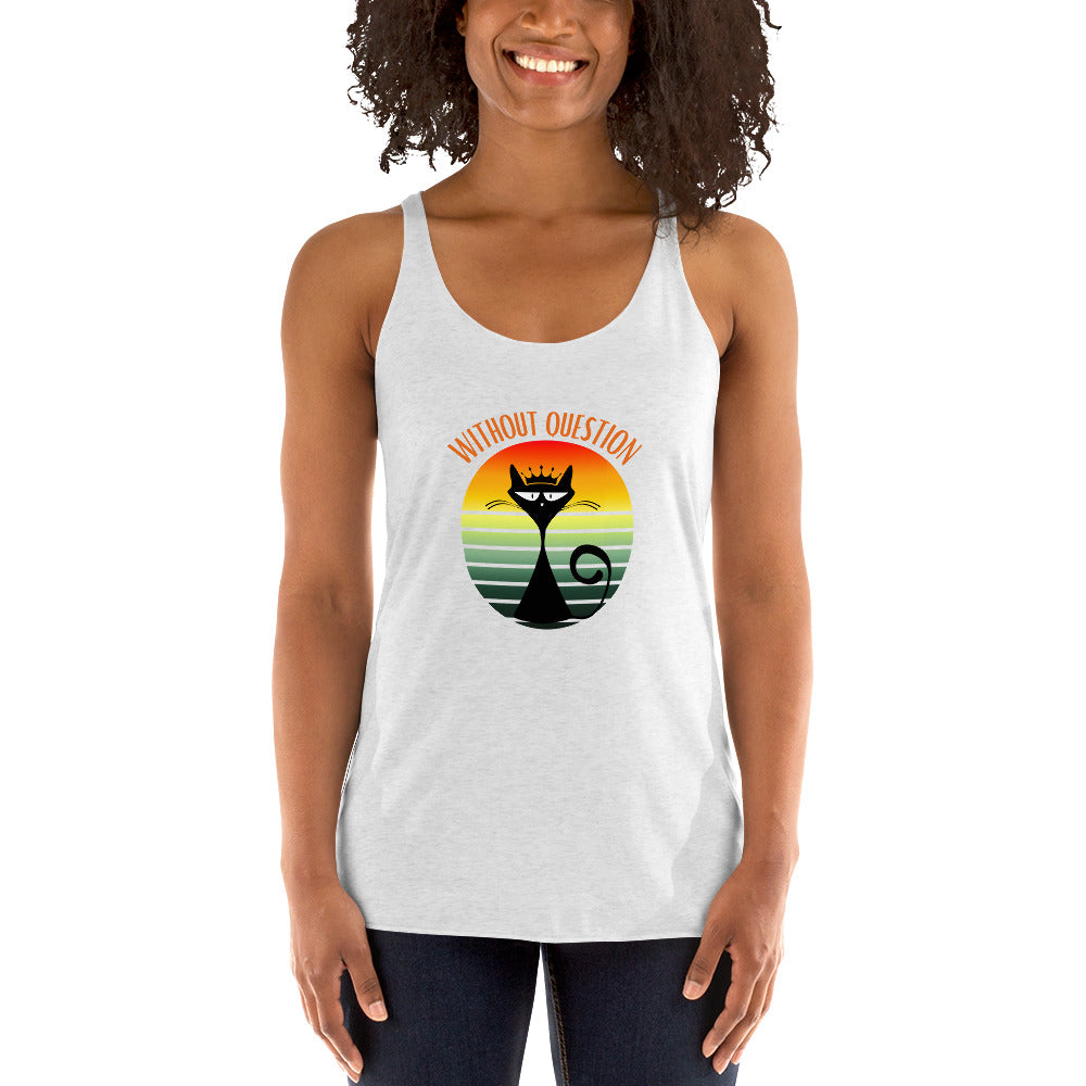 Without Question - Regal Cat Women's Racerback Tank