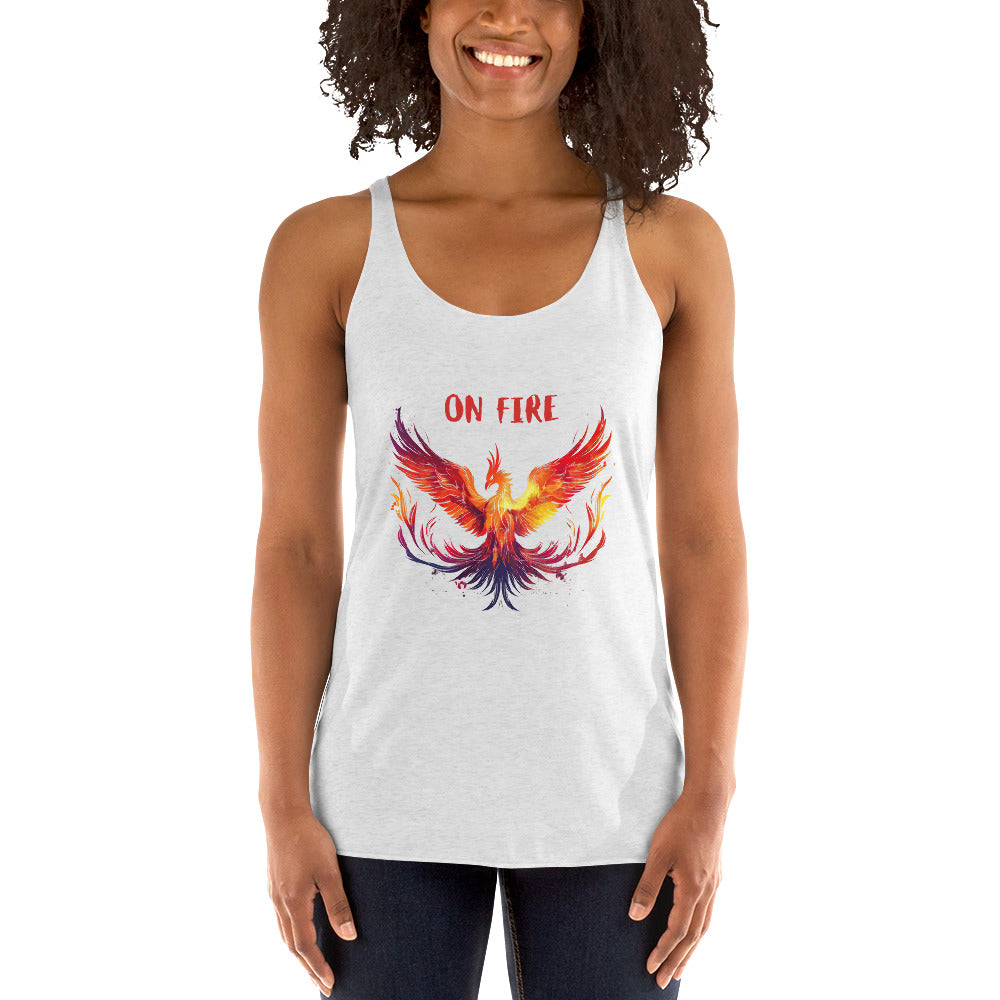 "On Fire" Phoenix Women's Racerback Tank