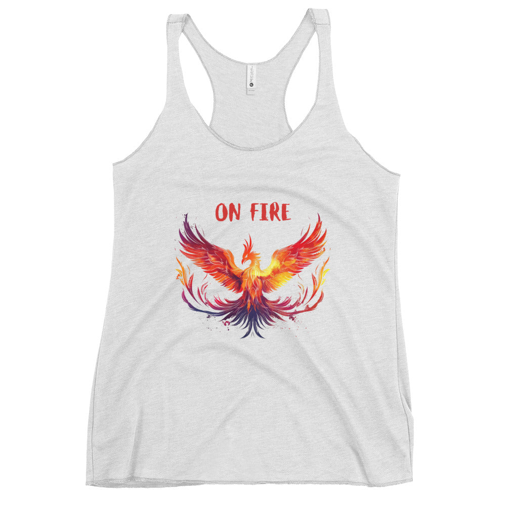 "On Fire" Phoenix Women's Racerback Tank