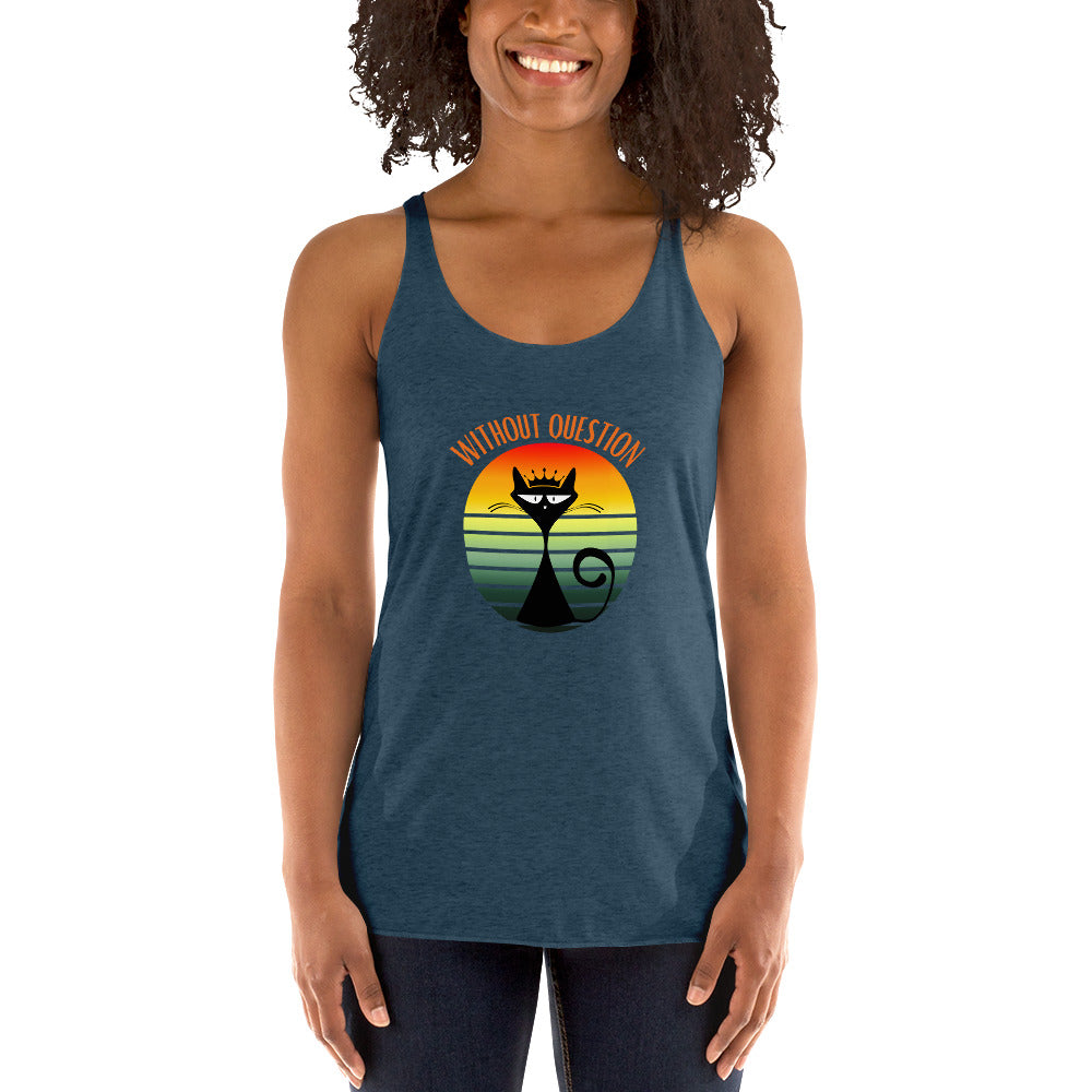 Without Question - Regal Cat Women's Racerback Tank