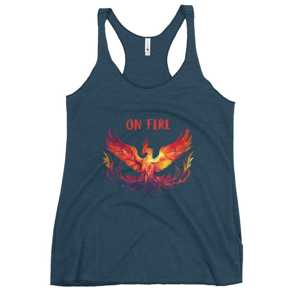 "On Fire" Phoenix Women's Racerback Tank
