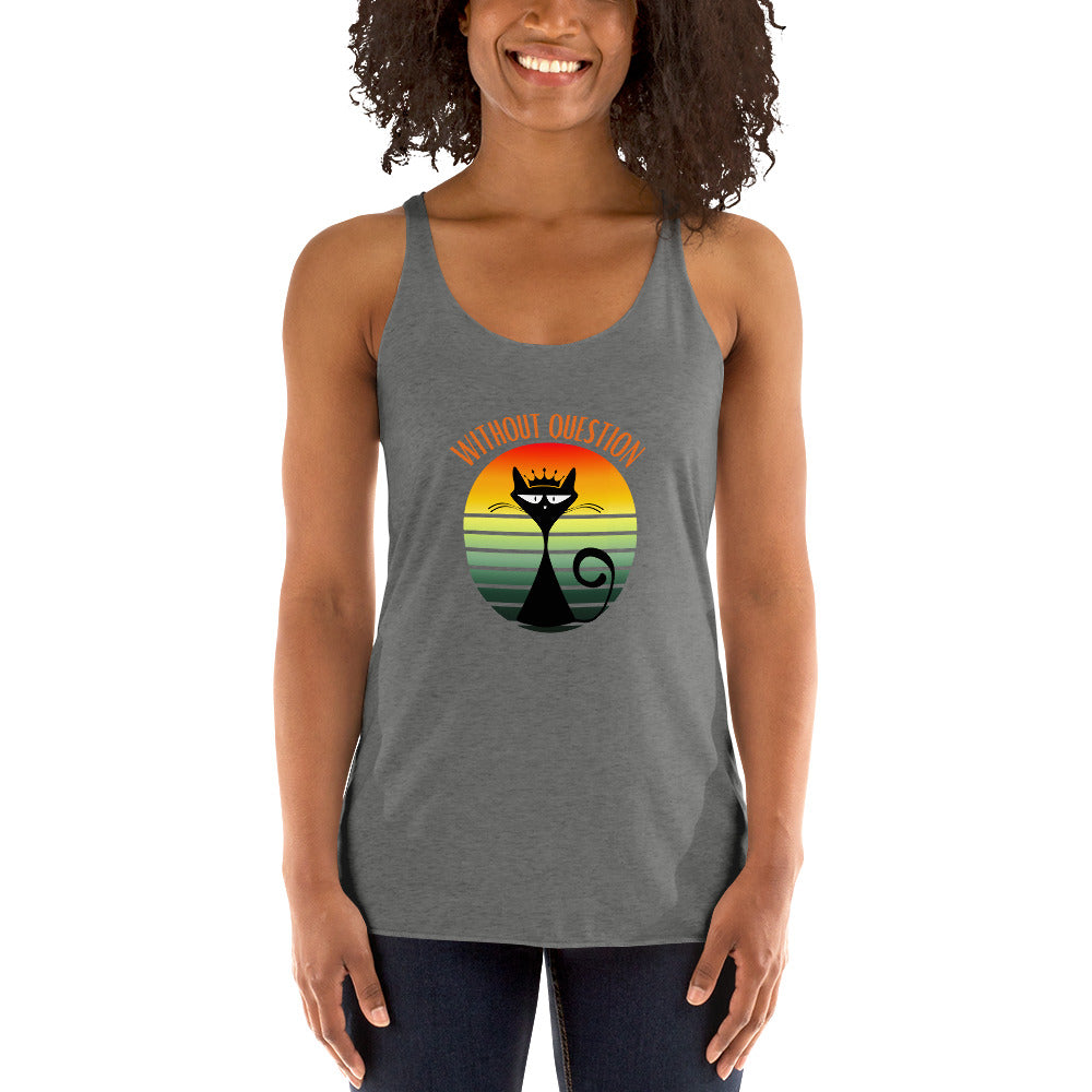 Without Question - Regal Cat Women's Racerback Tank