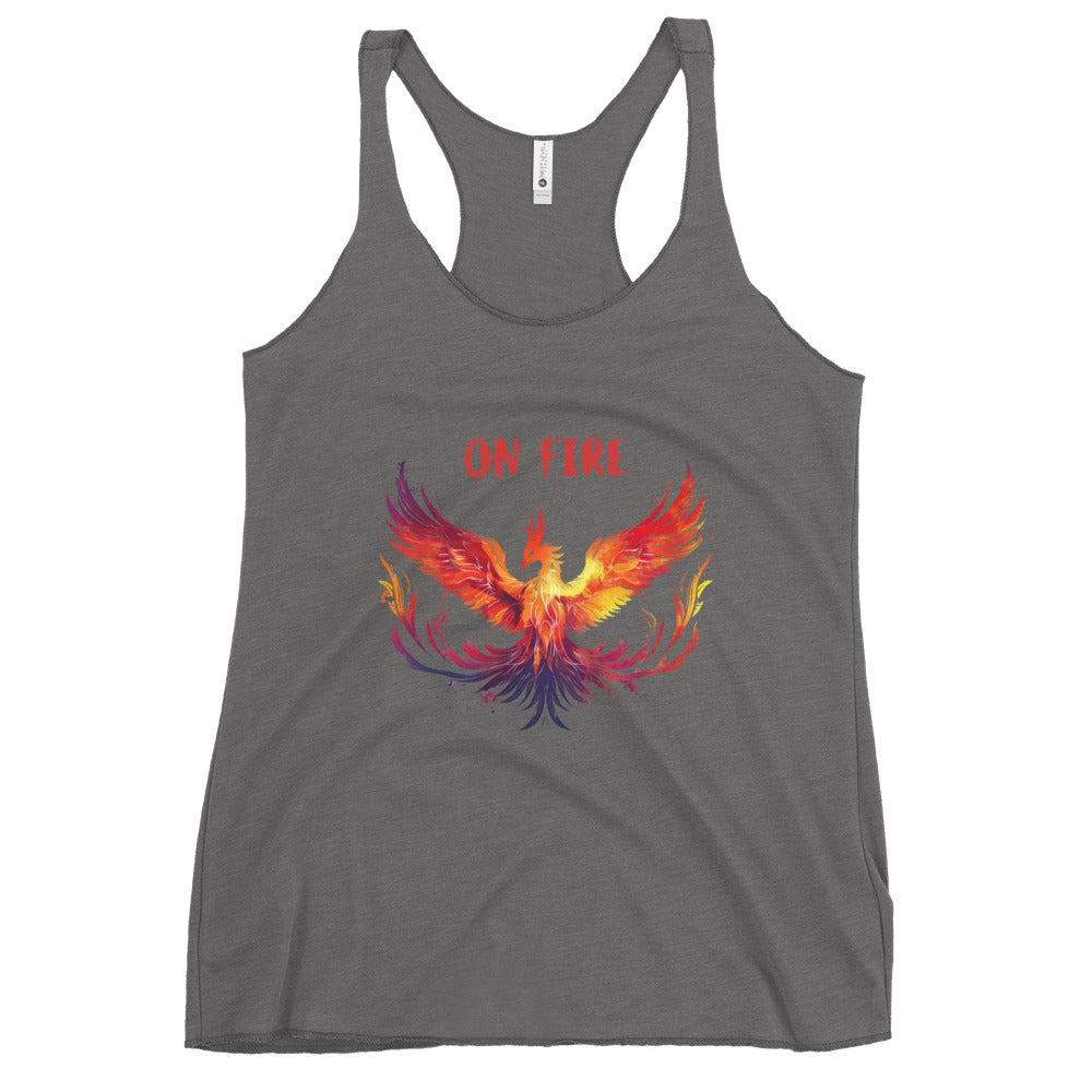 "On Fire" Phoenix Women's Racerback Tank