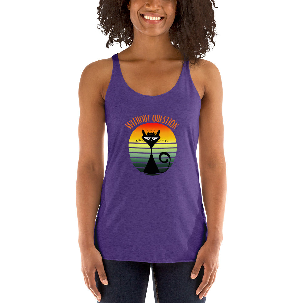 Without Question - Regal Cat Women's Racerback Tank