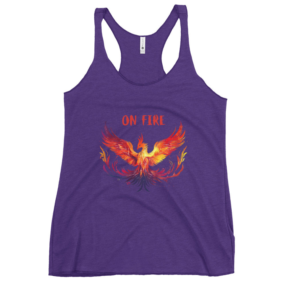 "On Fire" Phoenix Women's Racerback Tank