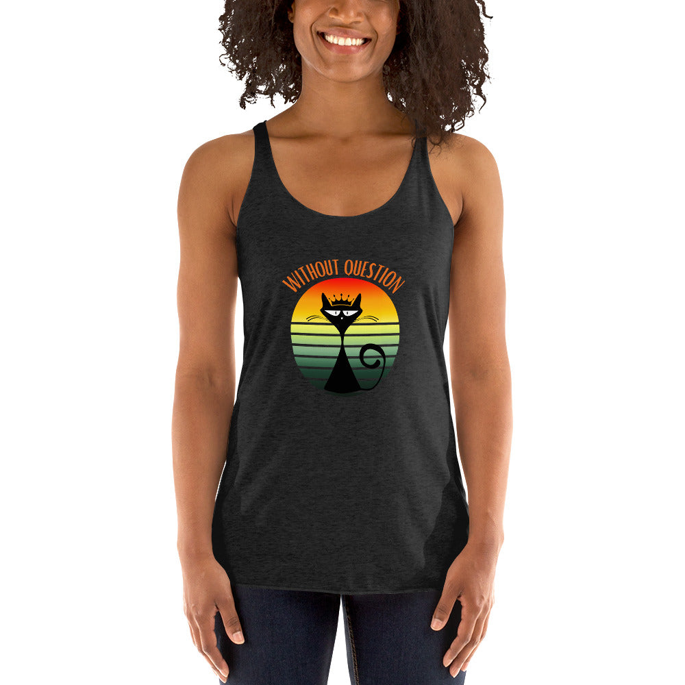 Without Question - Regal Cat Women's Racerback Tank