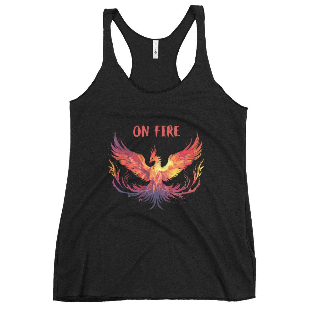 "On Fire" Phoenix Women's Racerback Tank
