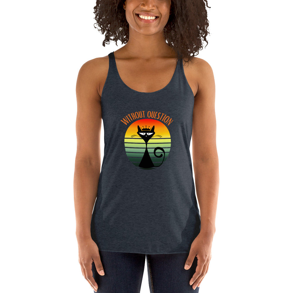 Without Question - Regal Cat Women's Racerback Tank