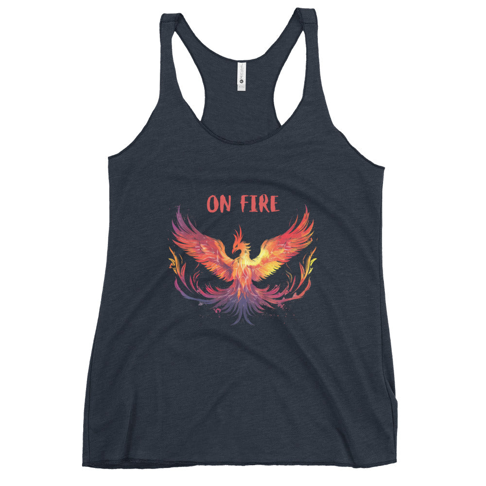 "On Fire" Phoenix Women's Racerback Tank