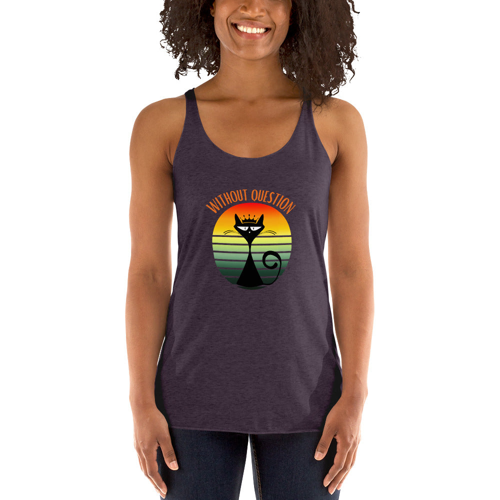Without Question - Regal Cat Women's Racerback Tank