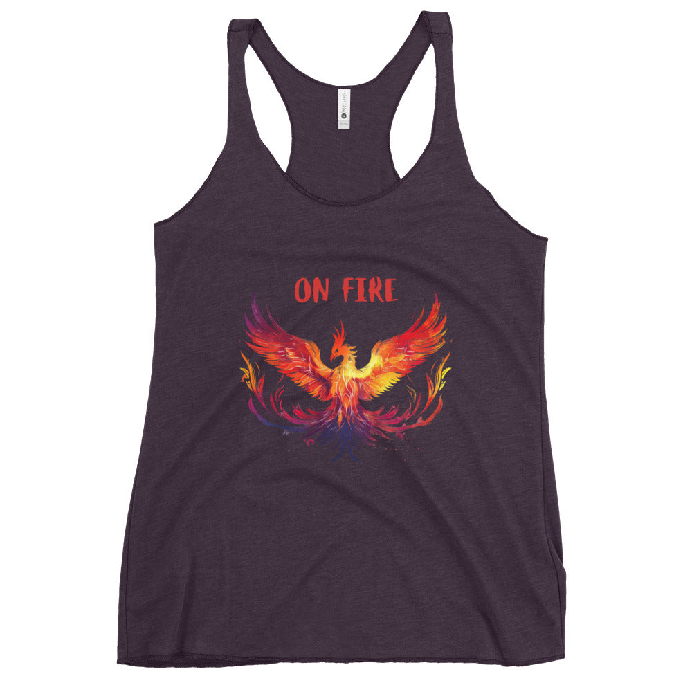 "On Fire" Phoenix Women's Racerback Tank