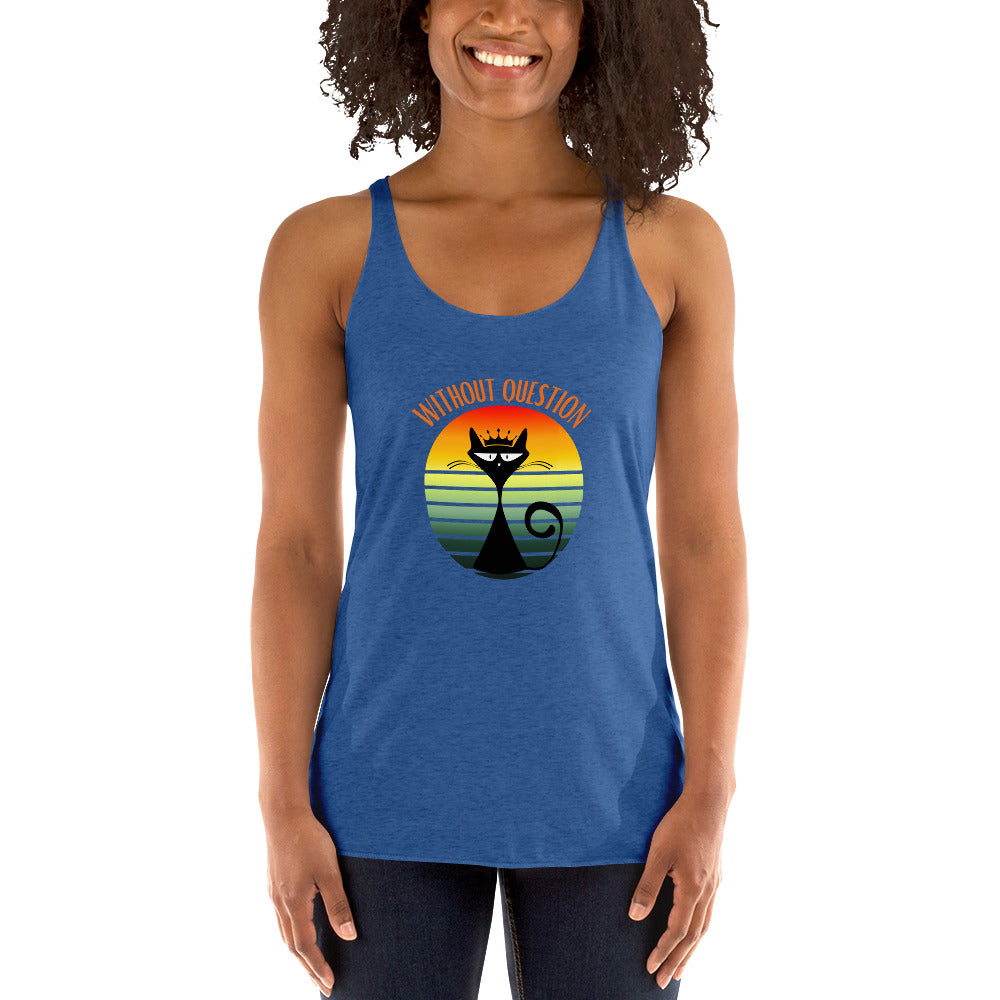 Without Question - Regal Cat Women's Racerback Tank
