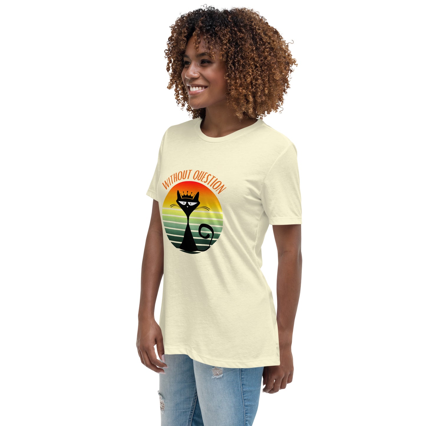 Without Question - Regal Cat Women's Relaxed T-Shirt