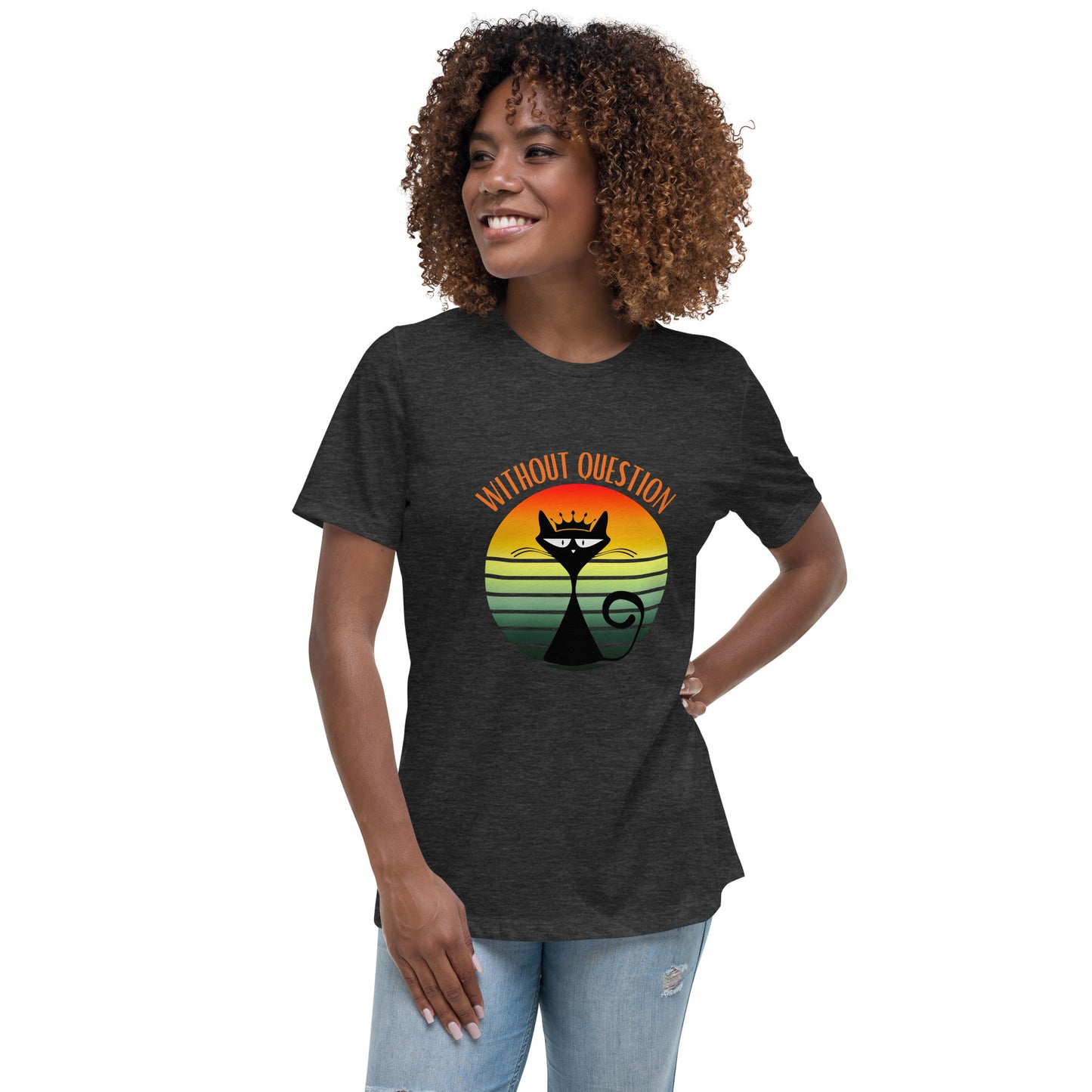Without Question - Regal Cat Women's Relaxed T-Shirt