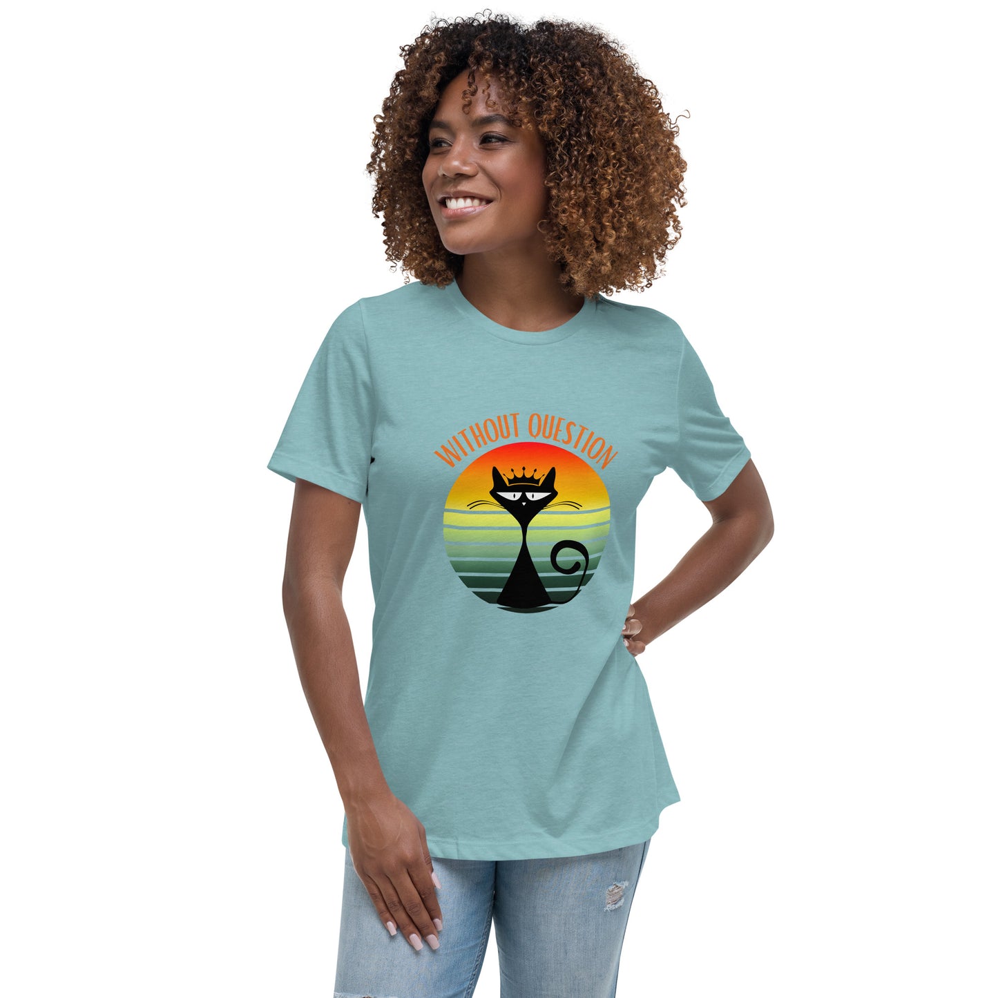Without Question - Regal Cat Women's Relaxed T-Shirt