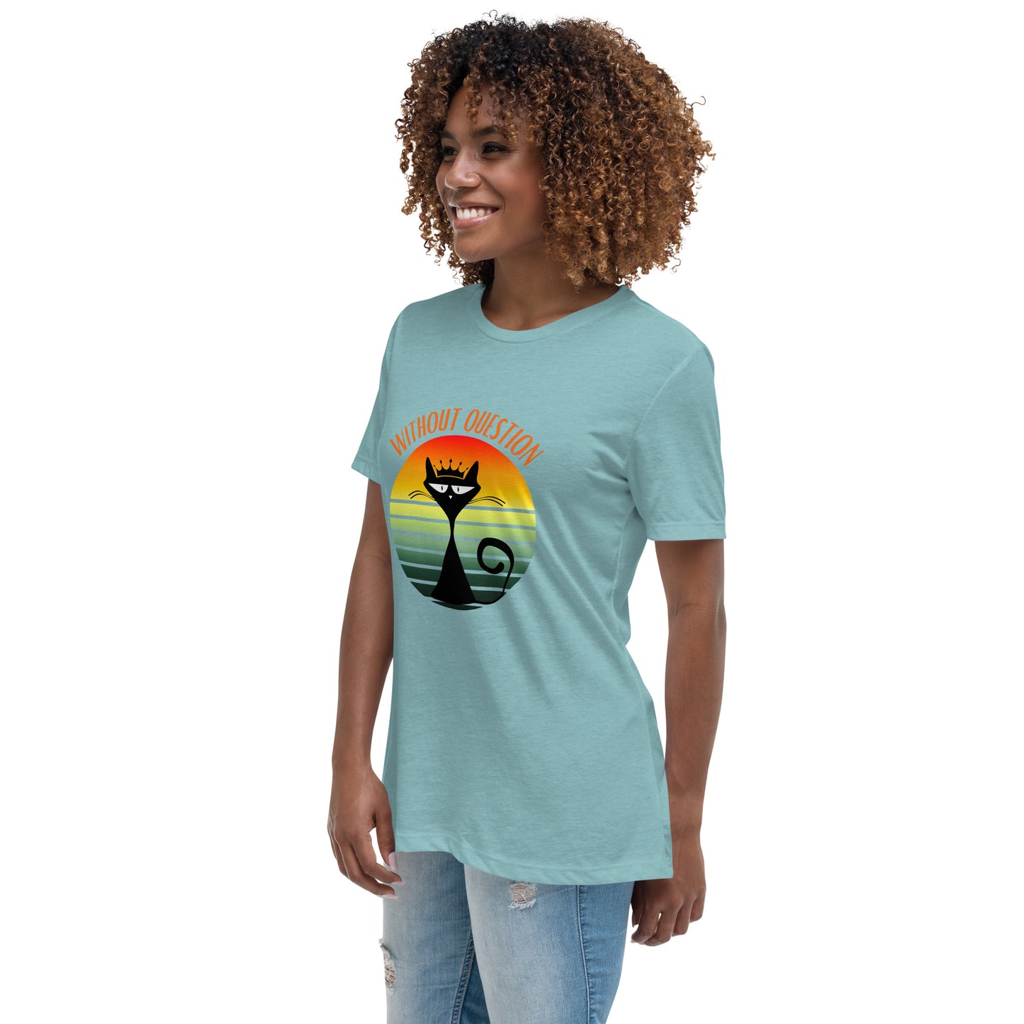Without Question - Regal Cat Women's Relaxed T-Shirt