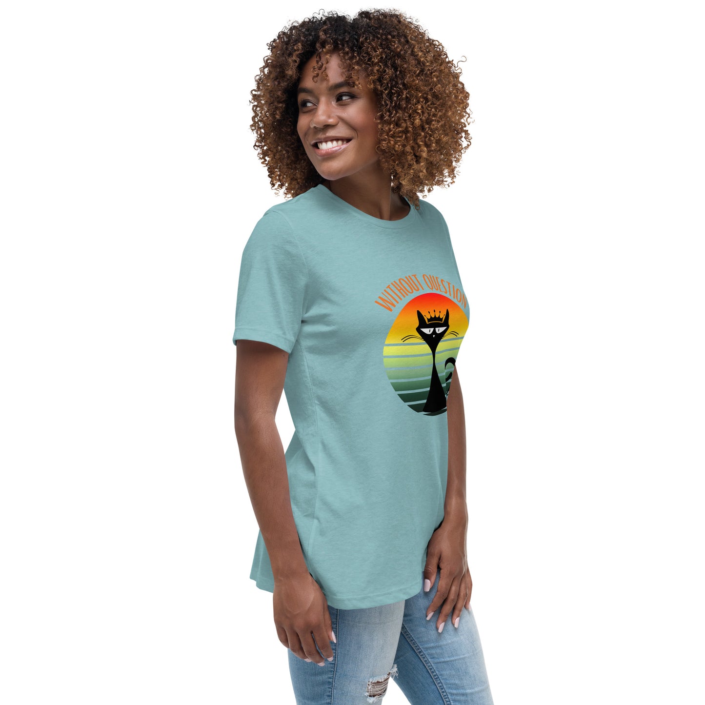 Without Question - Regal Cat Women's Relaxed T-Shirt