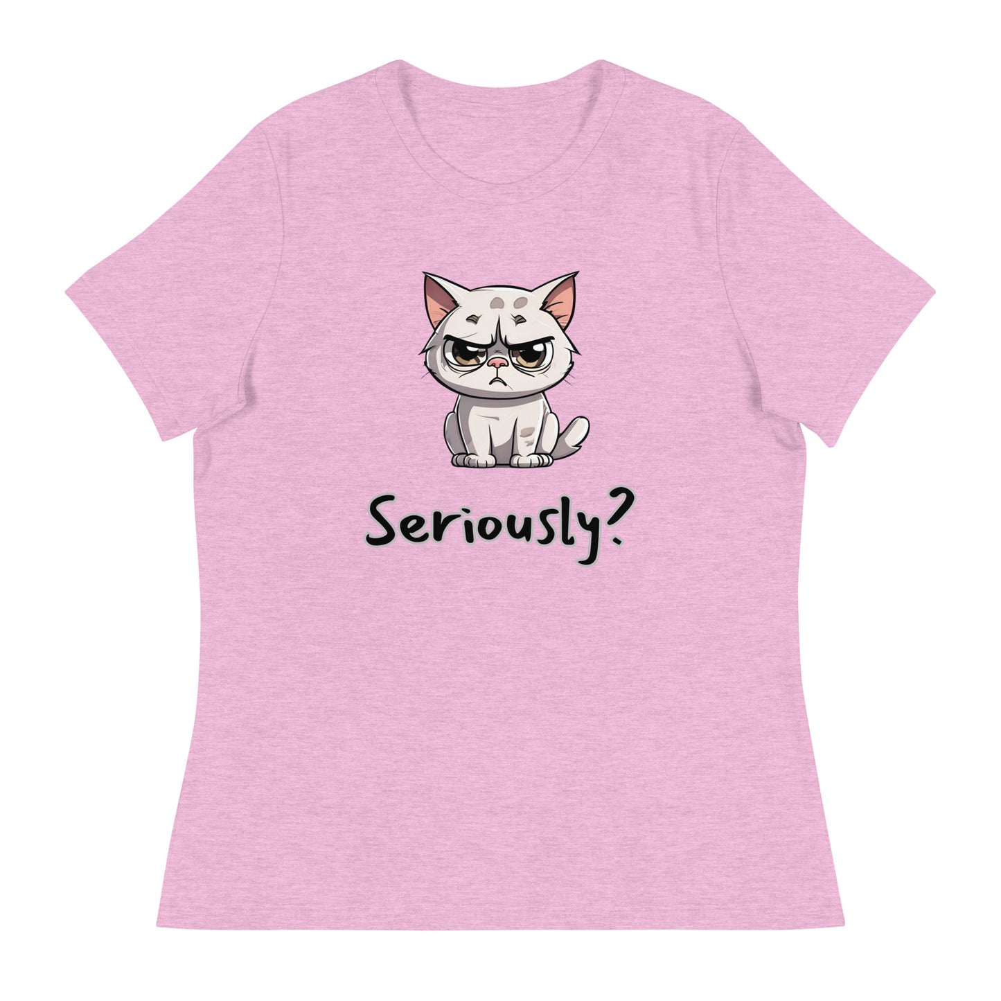 "Seriously?" (disagreeing) Cat Women's T-Shirt