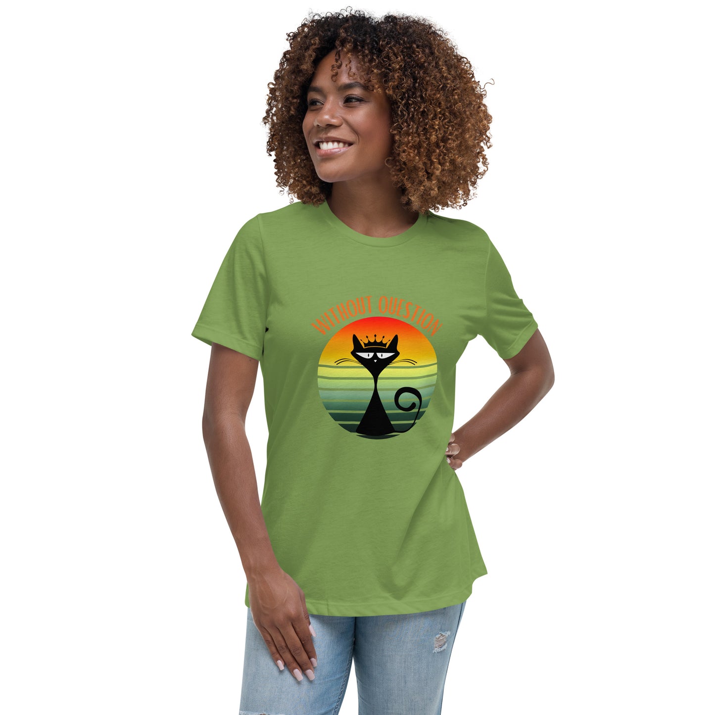 Without Question - Regal Cat Women's Relaxed T-Shirt
