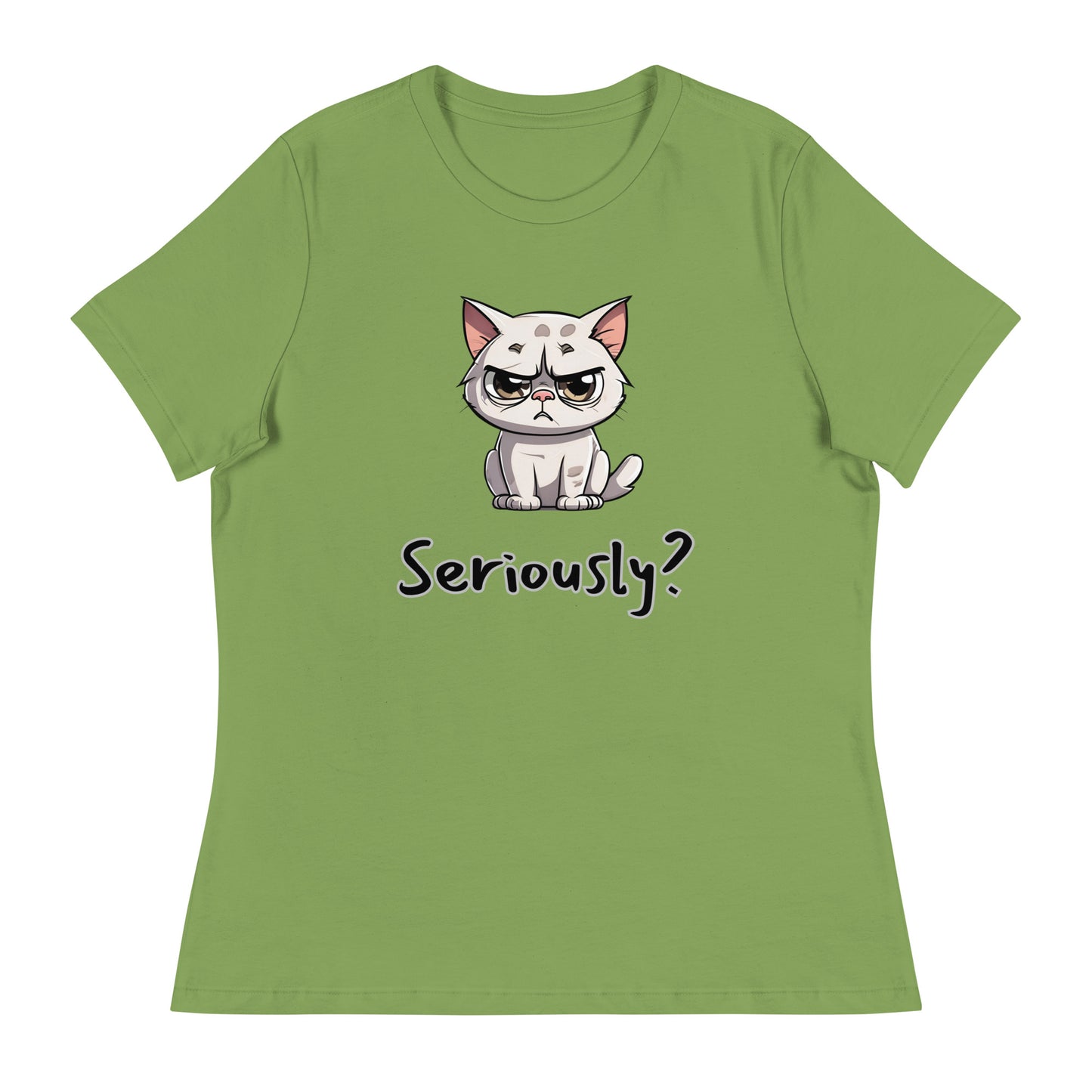 "Seriously?" (disagreeing) Cat Women's T-Shirt