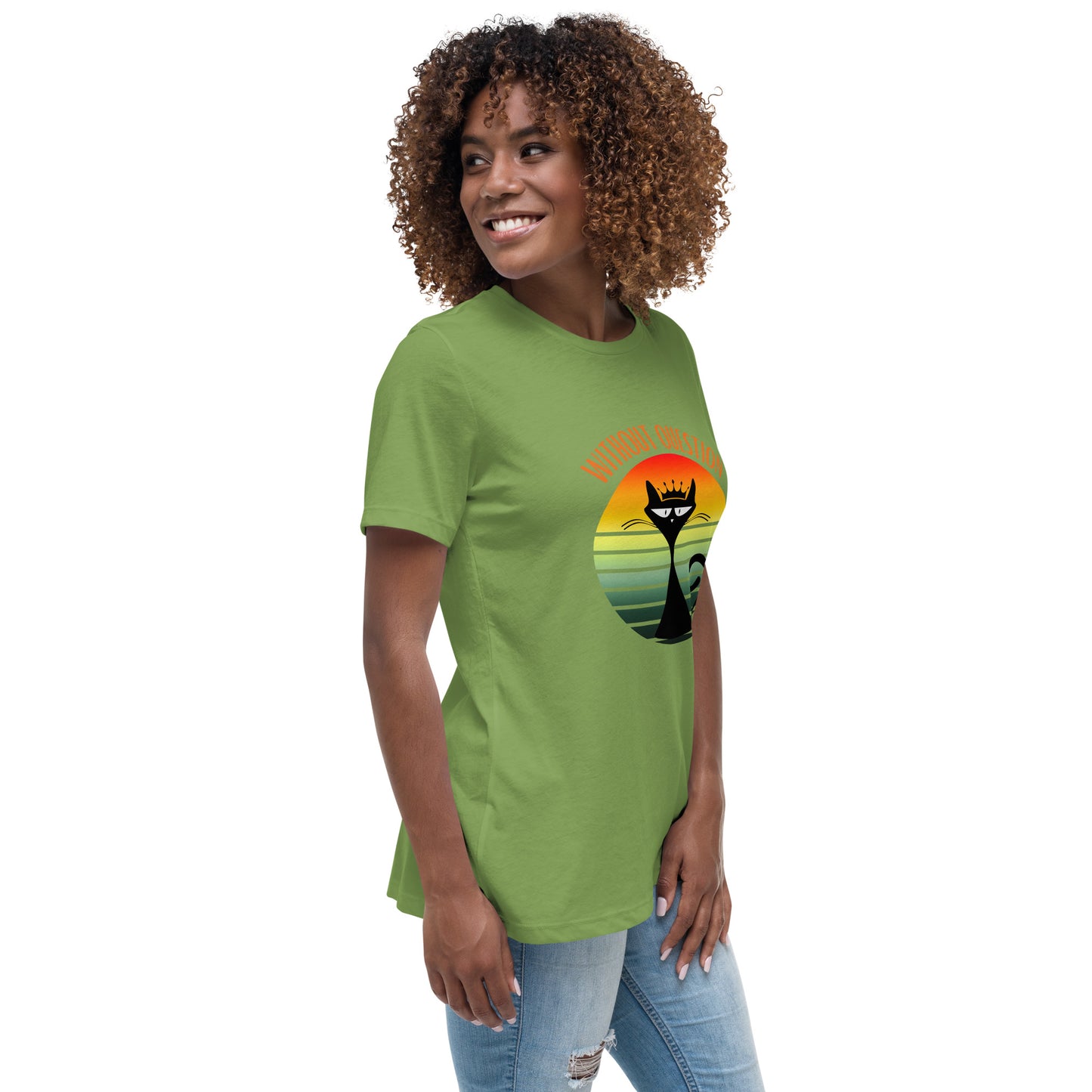 Without Question - Regal Cat Women's Relaxed T-Shirt