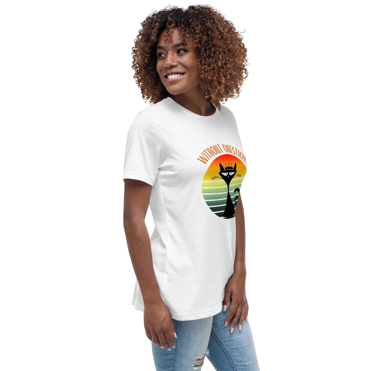Without Question - Regal Cat Women's Relaxed T-Shirt