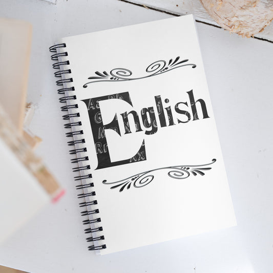 ENGLISH Spiral notebook