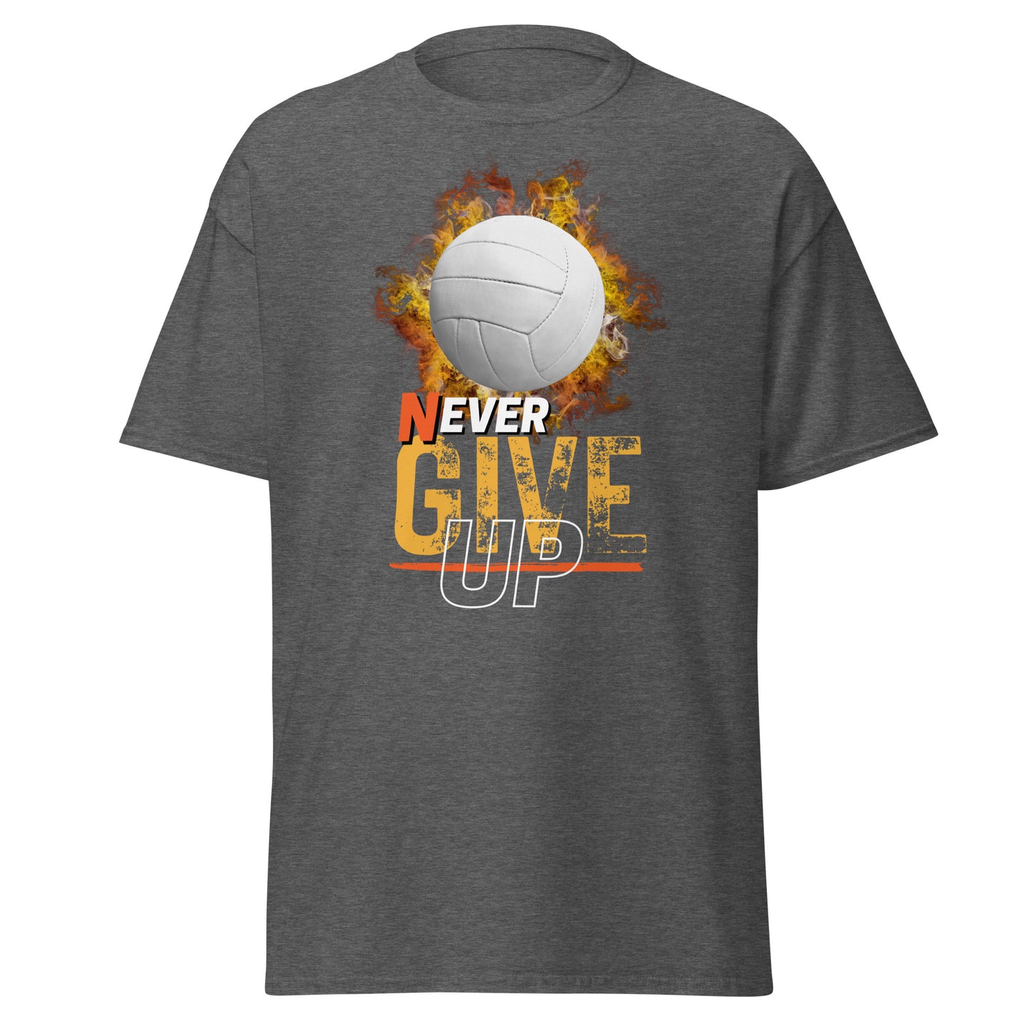 Never Ever Give Up Volleyball Tee - Unisex