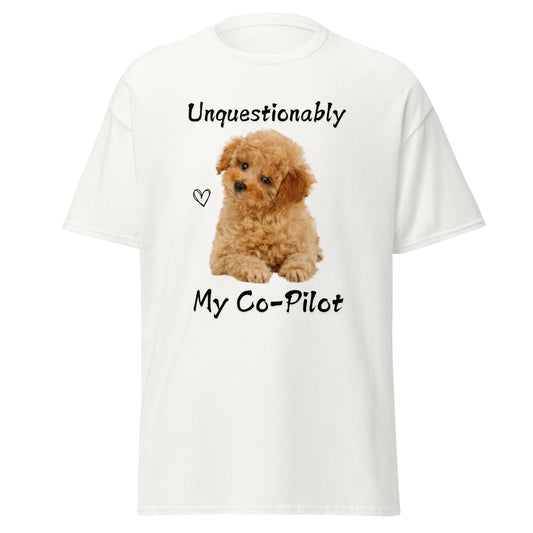 Unquestionably My Co-Pilot Labradoodle Unisex Tee