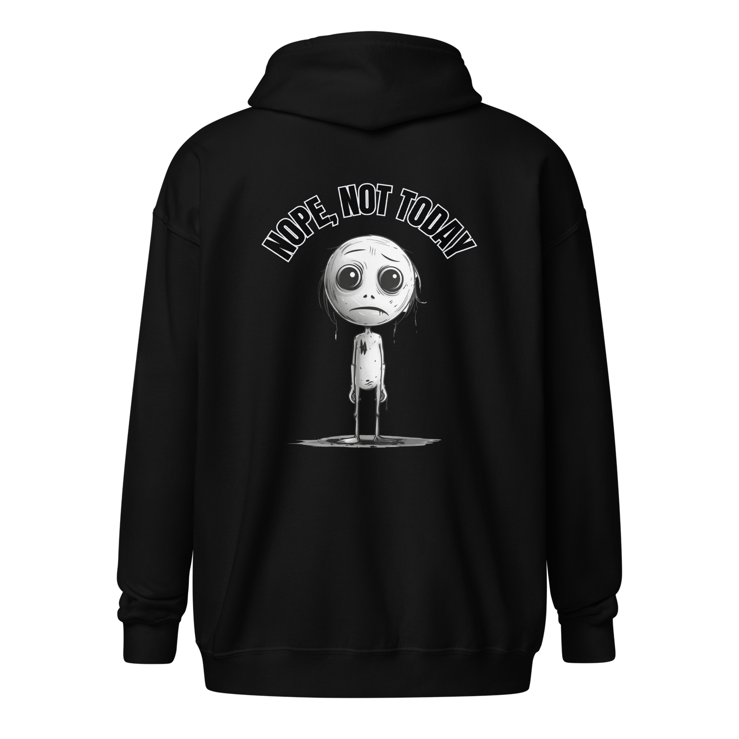 Nope, Not Today Unisex Heavy Zip Hoodie