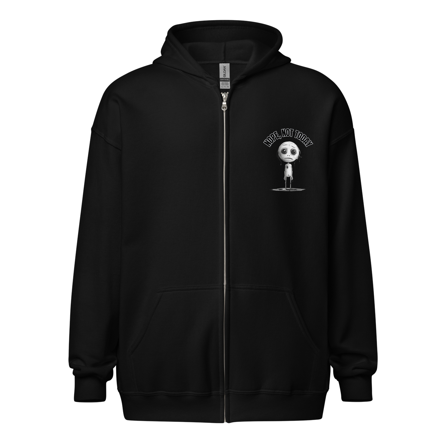 Nope, Not Today Unisex Heavy Zip Hoodie