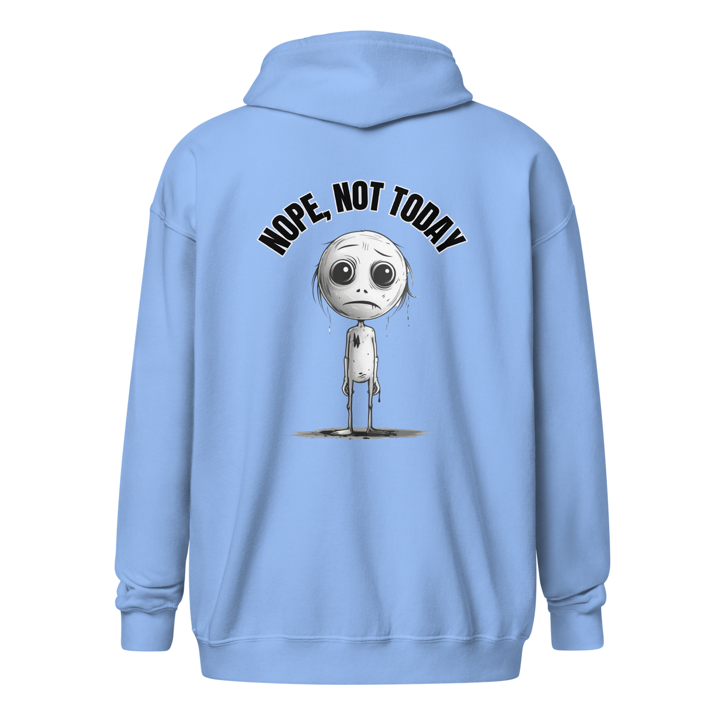 Nope, Not Today Unisex Heavy Zip Hoodie