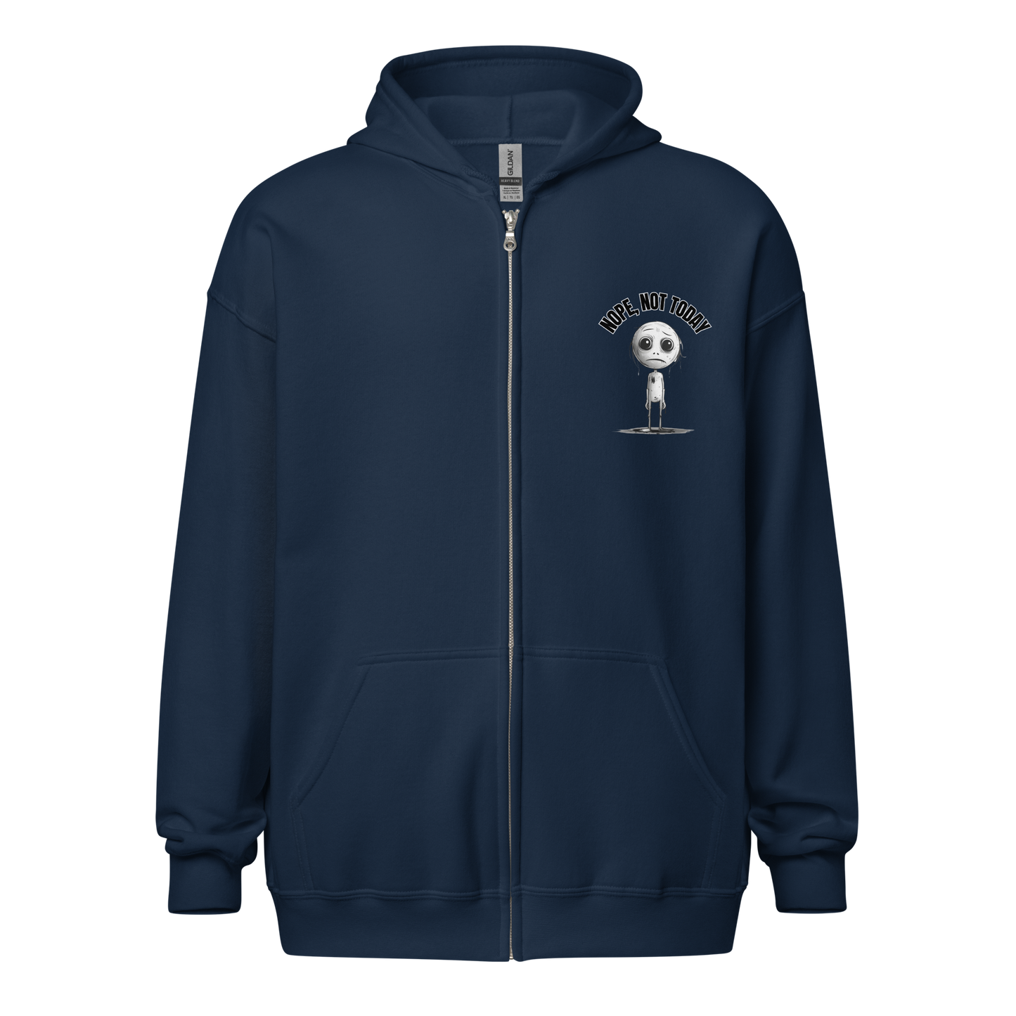 Nope, Not Today Unisex Heavy Zip Hoodie