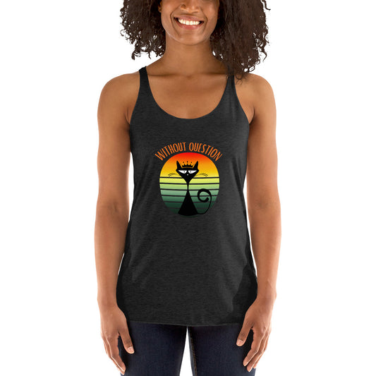 Without Question - Regal Cat Women's Racerback Tank