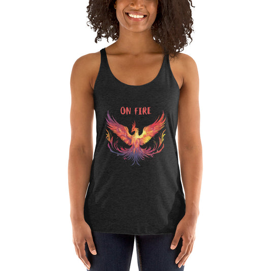 "On Fire" Phoenix Women's Racerback Tank