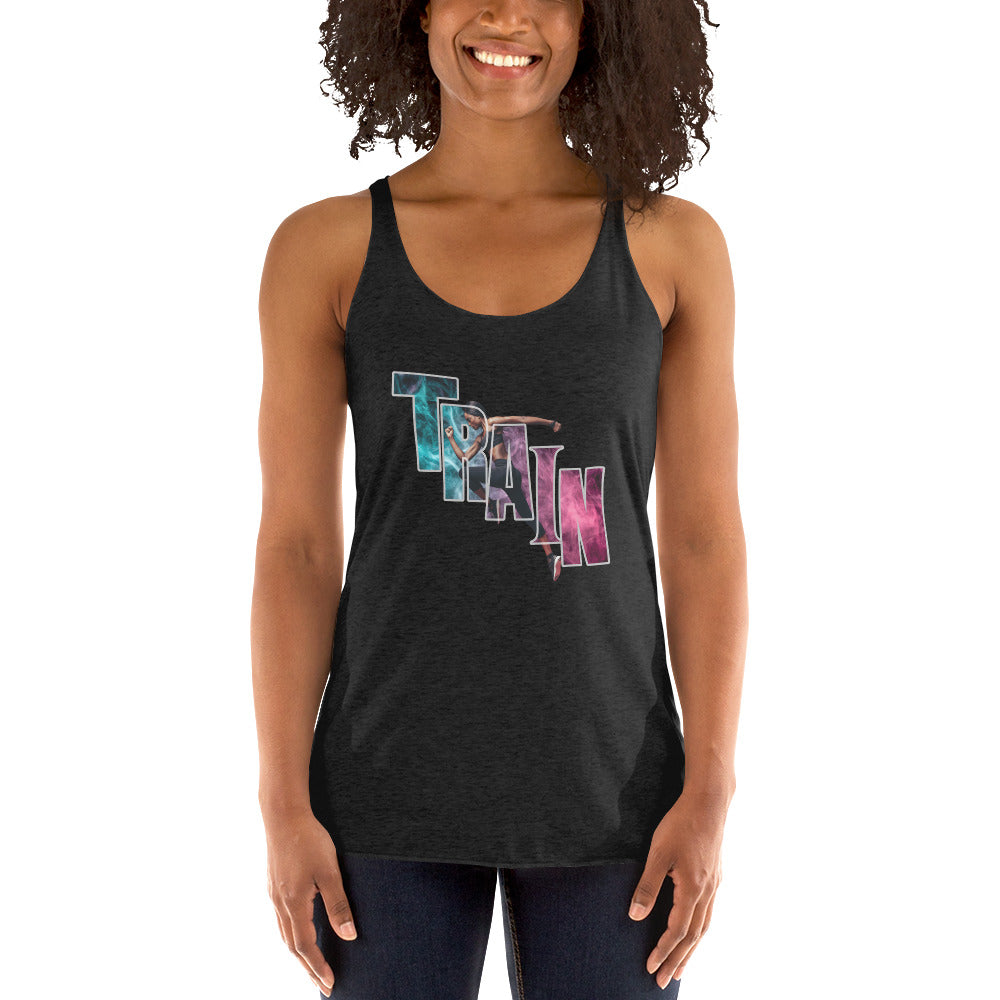 "Train" Women's Racerback Tank