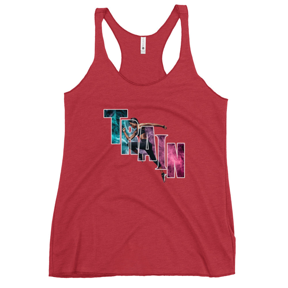 "Train" Women's Racerback Tank