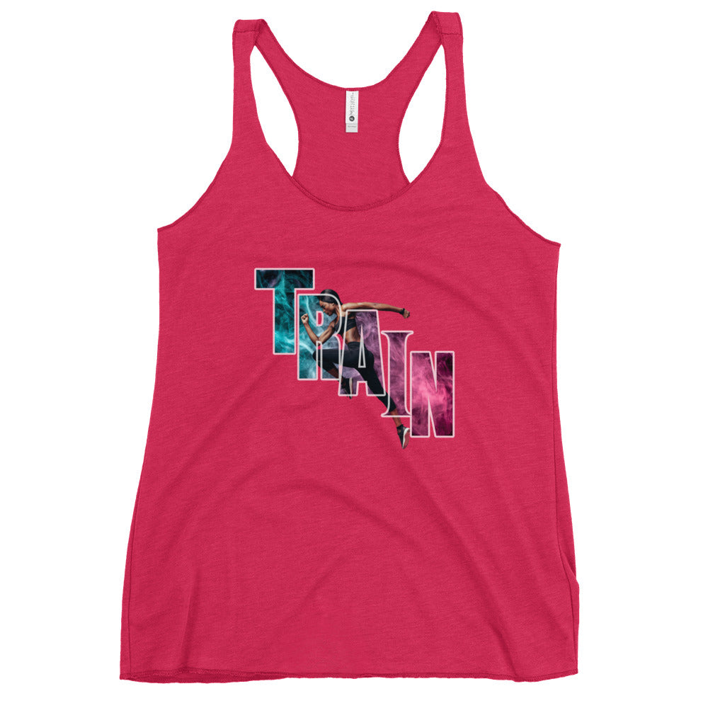 "Train" Women's Racerback Tank