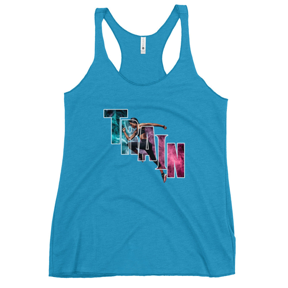 "Train" Women's Racerback Tank