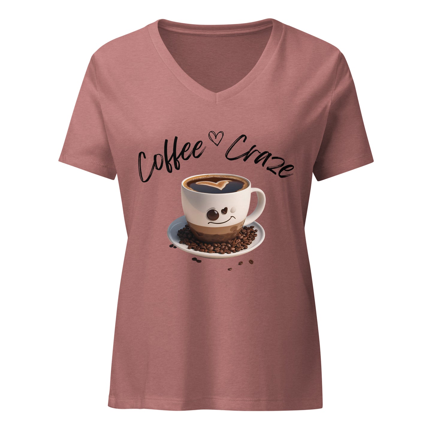 Coffee Craze Women’s V-neck T-shirt