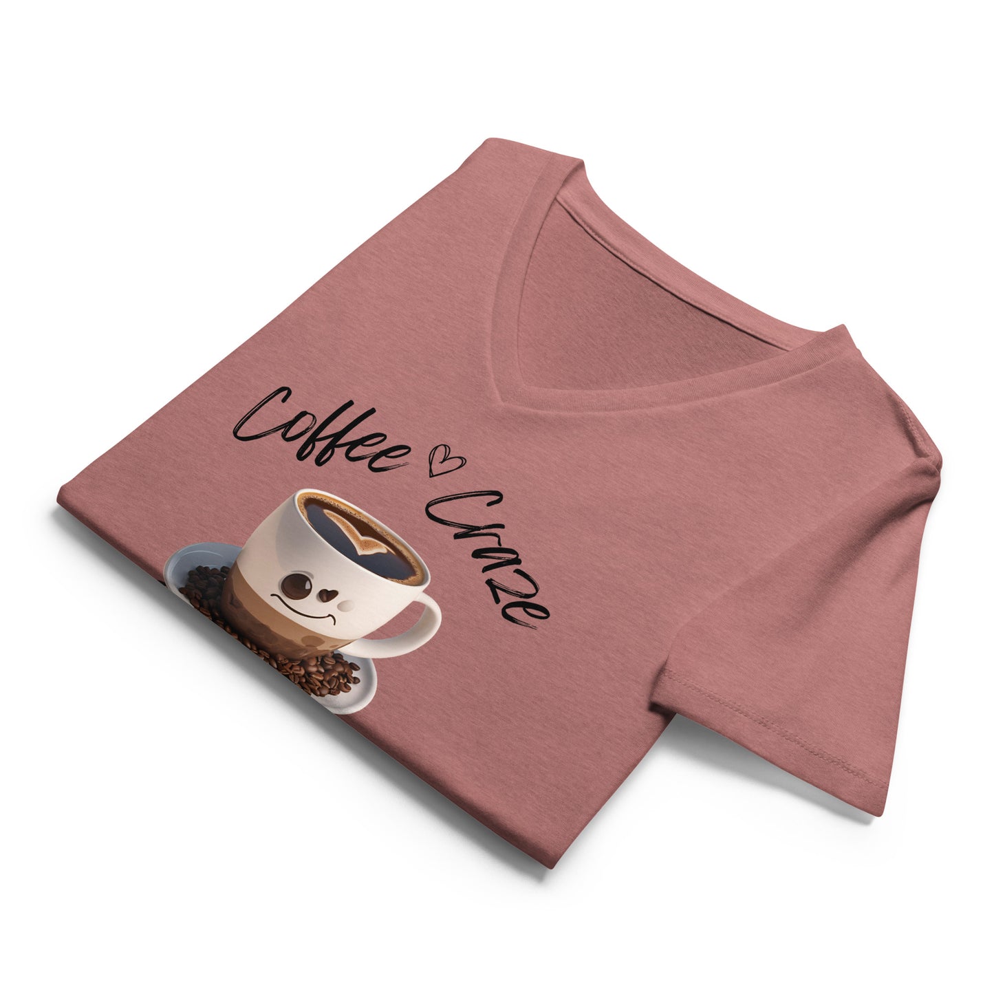 Coffee Craze Women’s V-neck T-shirt