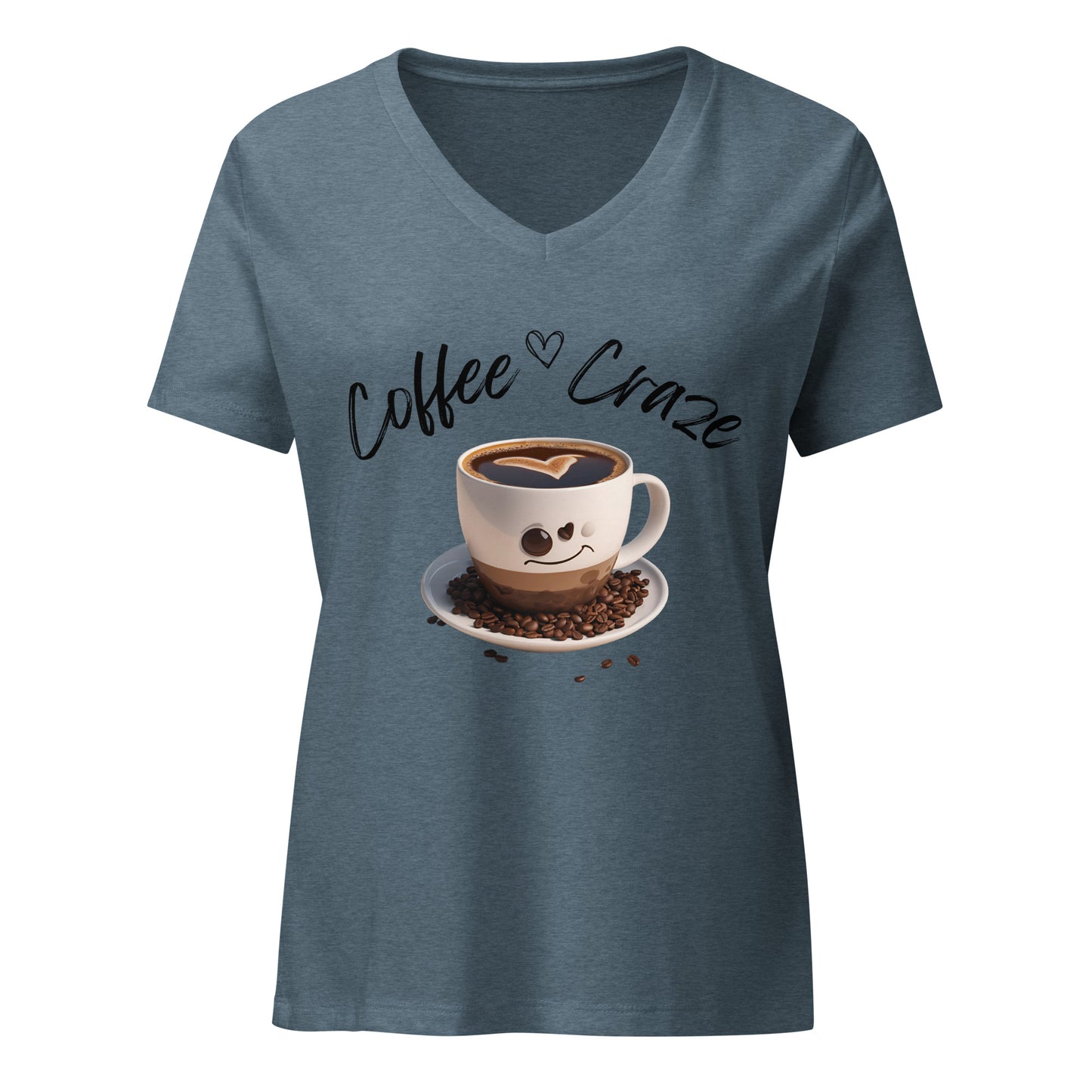 Coffee Craze Women’s V-neck T-shirt