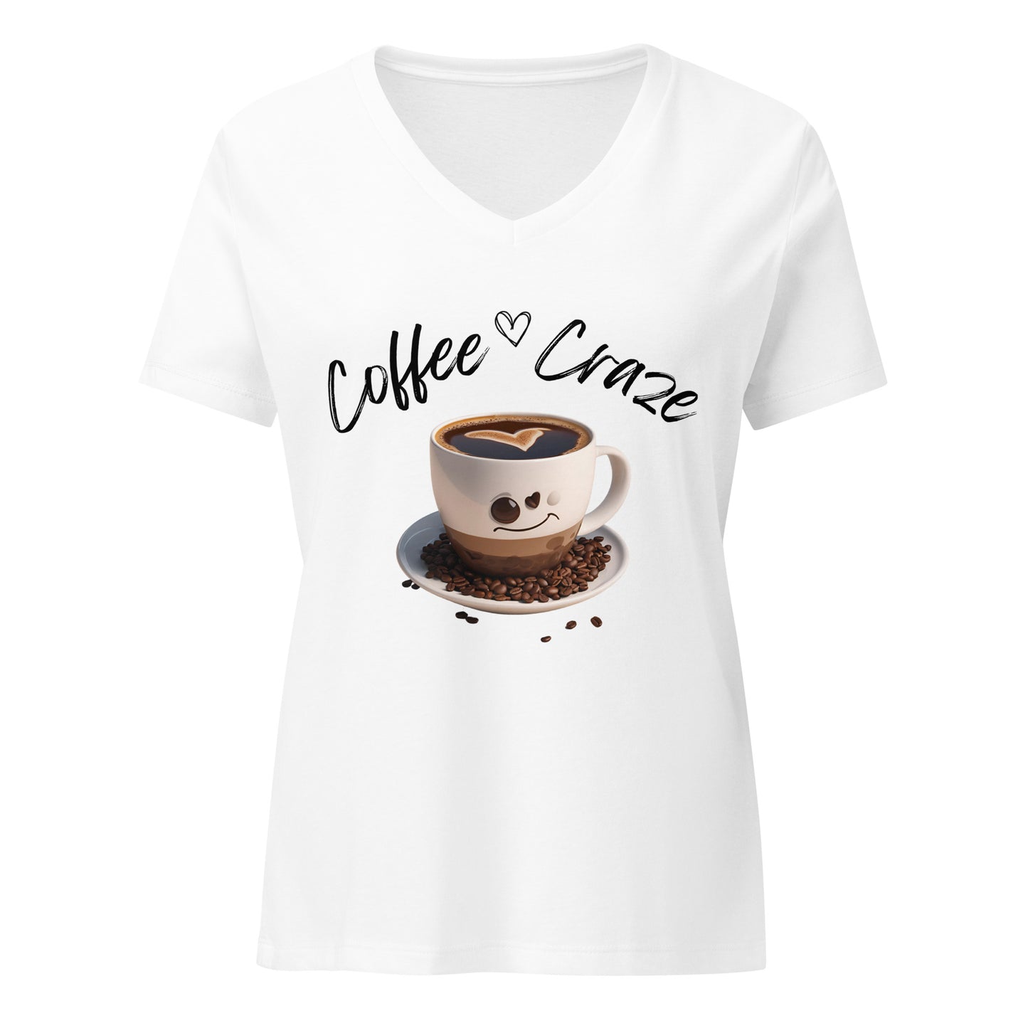 Coffee Craze Women’s V-neck T-shirt